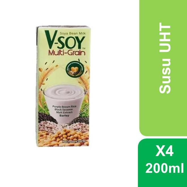 

Harga Baru V-SOY Multi Grain Soy Milk Susu Kedelai 4 x 200 mL
