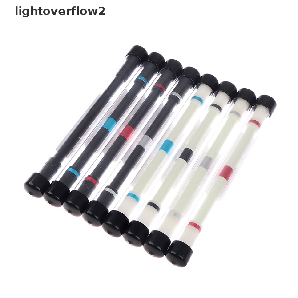 (lightoverflow2) Pulpen Putar Dengan Lampu LED Anti Stress Untuk Anak / Dewasa