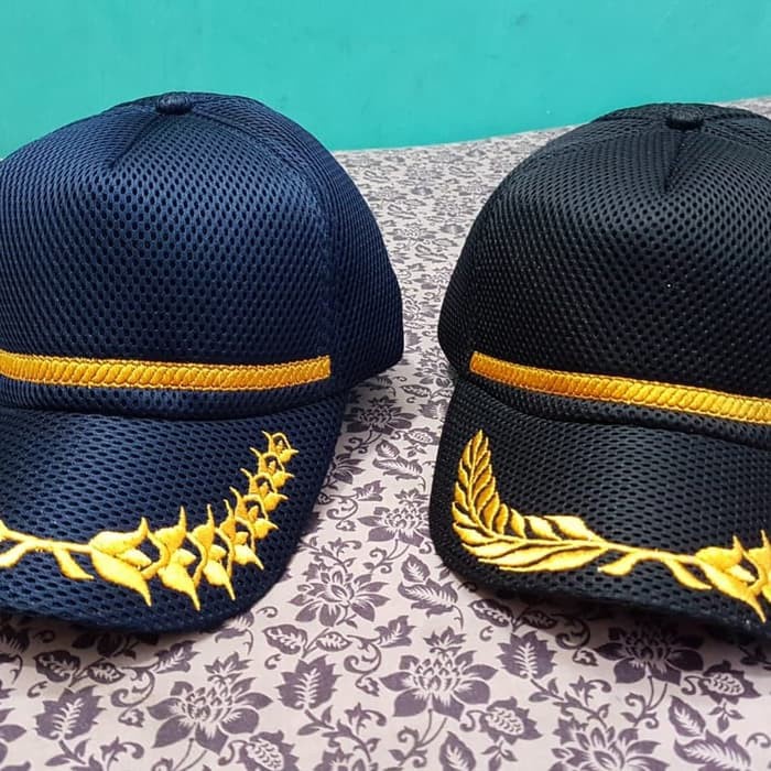 topi dauble mask busa padi kapas-obral topi pns padi kapas polos