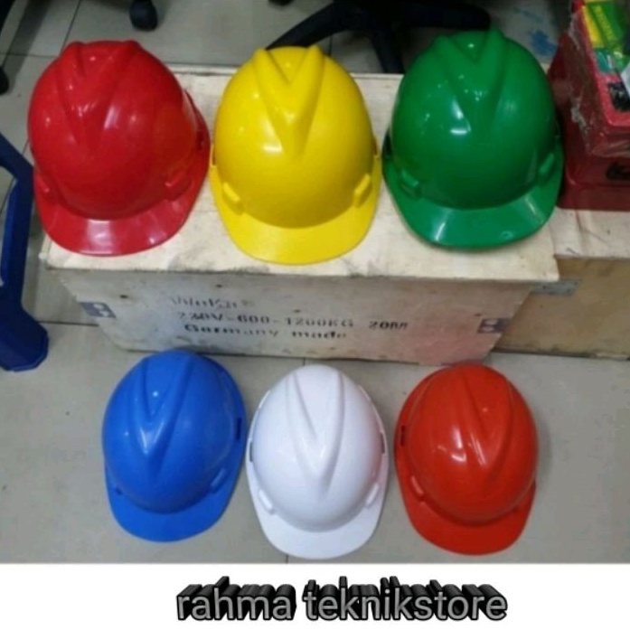Helm Proyek SNI Safety helmet - Merah / Helm Safety V-Gard Proyek SNI