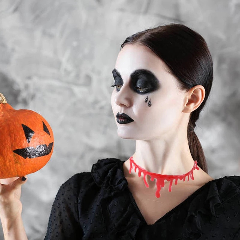 Kalung Desain Horor Untuk Aksesoris Kostum Halloween