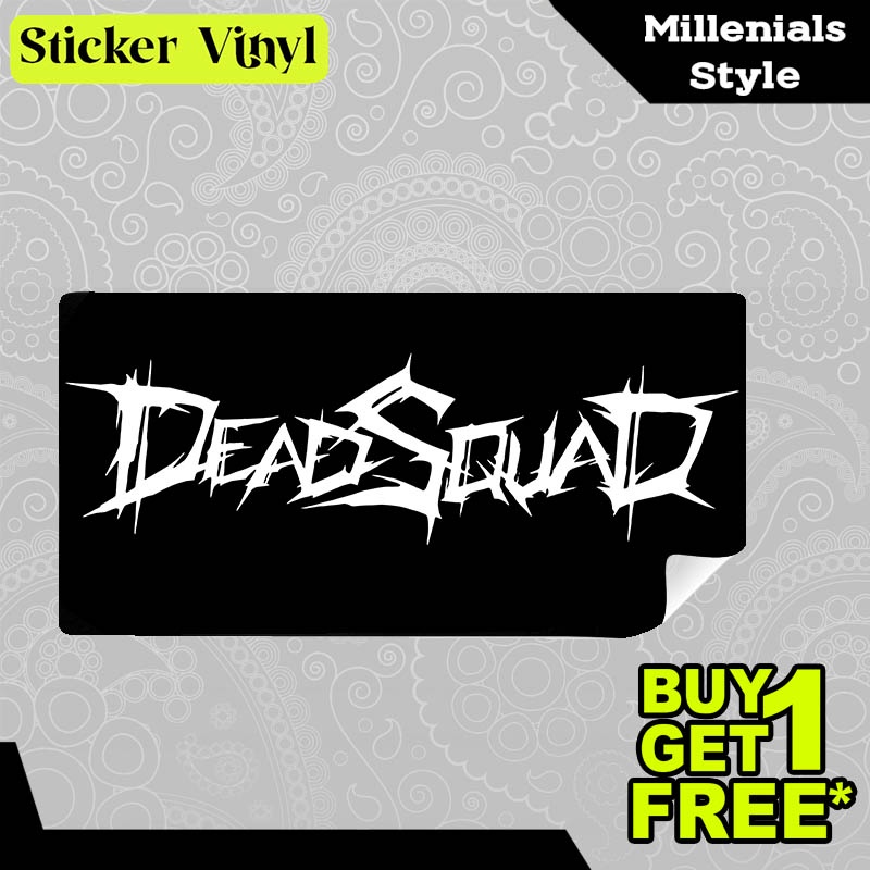 

Stiker Sticker DEADSQUAD Grup Musik Gambar Unik Desain Keren dan Kekinian Aesthetic Bahan Vinyl Satuan Anti Air