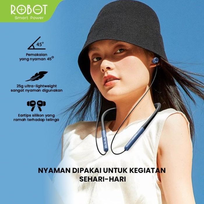 ROBOT Spirit N20 Headset Bluetooth Wireless Neckband Earphone Magnetic
