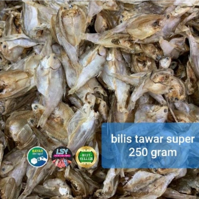 

ikan bilis tawar belah super 250gram