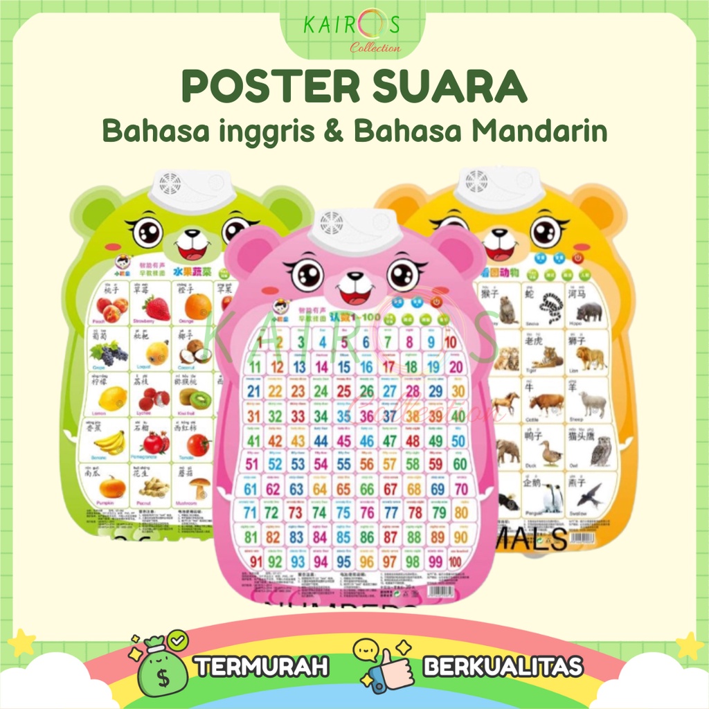 Poster Suara (Bahasa inggris &amp; Bahasa Mandarin)