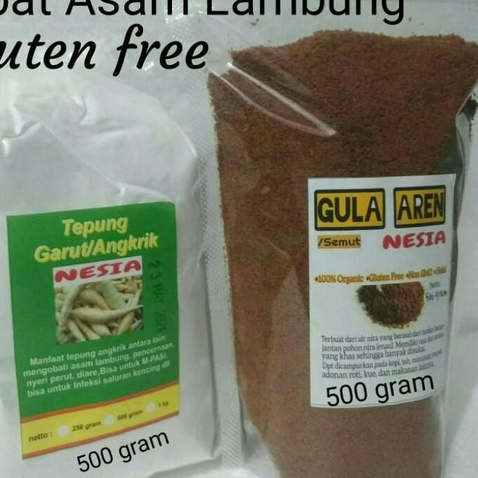 

Termurah Tepung Garut + Gula Aren - 500gram + 500gram grosir