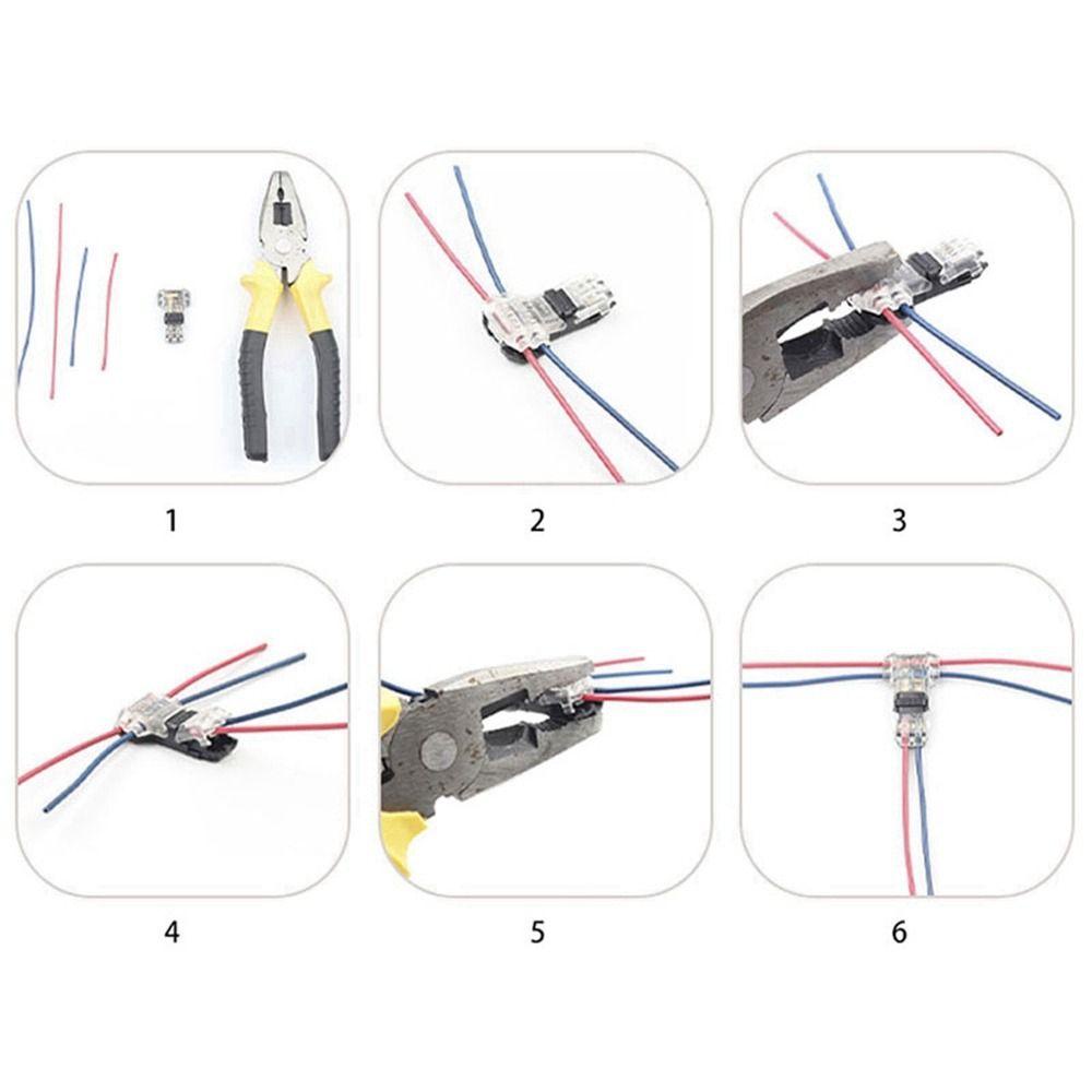 Lanfy Wire Wiring Connector Universal 2pin 2arah Pluggable Safe T Shape Conductor Terminal Block