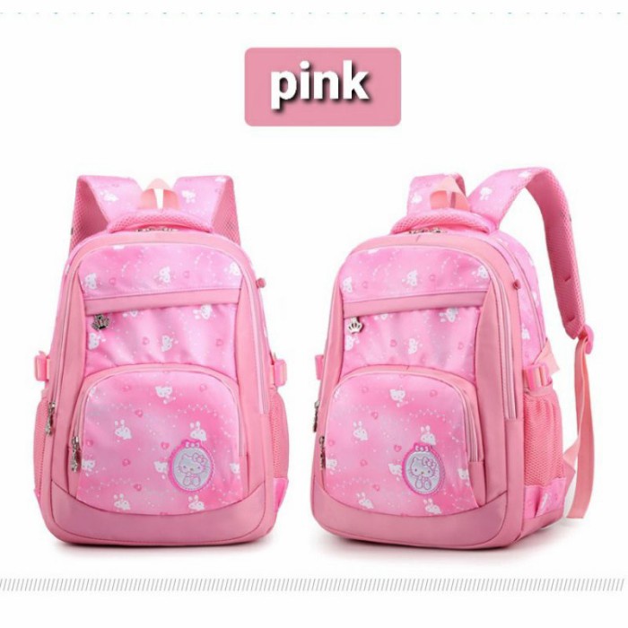 TAS Tas sekolah anak perempuan / tas SD SMP SMA / Ransel anak import - Pink(M0A0) BAHAN PREMIUM tas 