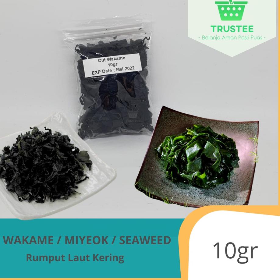 

ㆊZ Cut Wakame Rumput laut kering / Dried Seaweed / Miyeok Myeok Miso soup 10gr TERBARU 2693 ✯