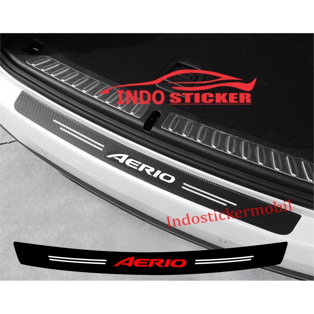 STICKER STIKER MOBIL AERIO STICKER KARBON 3D PELINDUNG BUMPER BAGASI MOBIL SUZUKI AERIO
