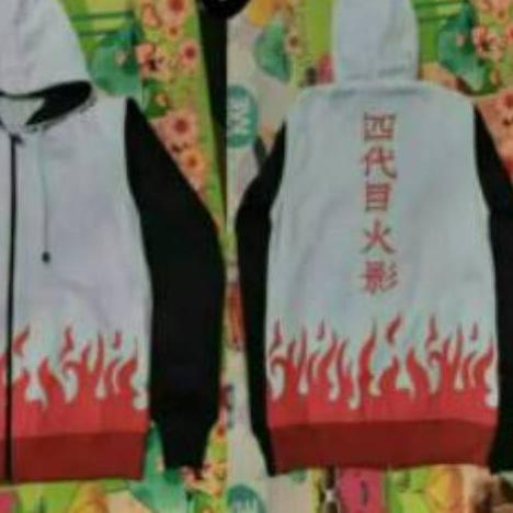 Jaket anime anak naruto hokage white