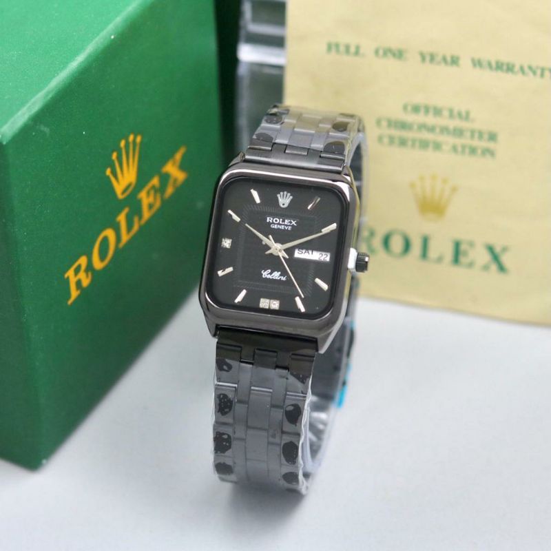 Jam Tangan Rolex Pria Wanita Rantai Stainliss Outdoor Jam Tangan Fashion Terlaris