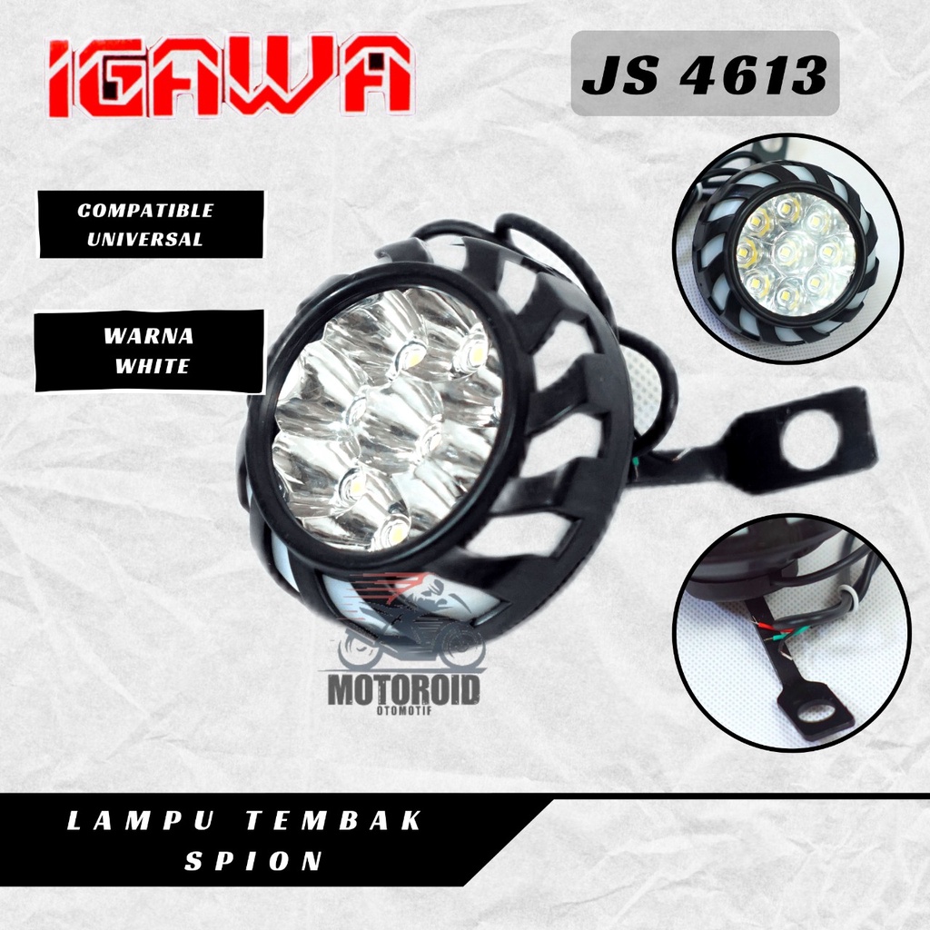 Lampu Spion Universal Jepit Tembak Sorot Sen Pelangi