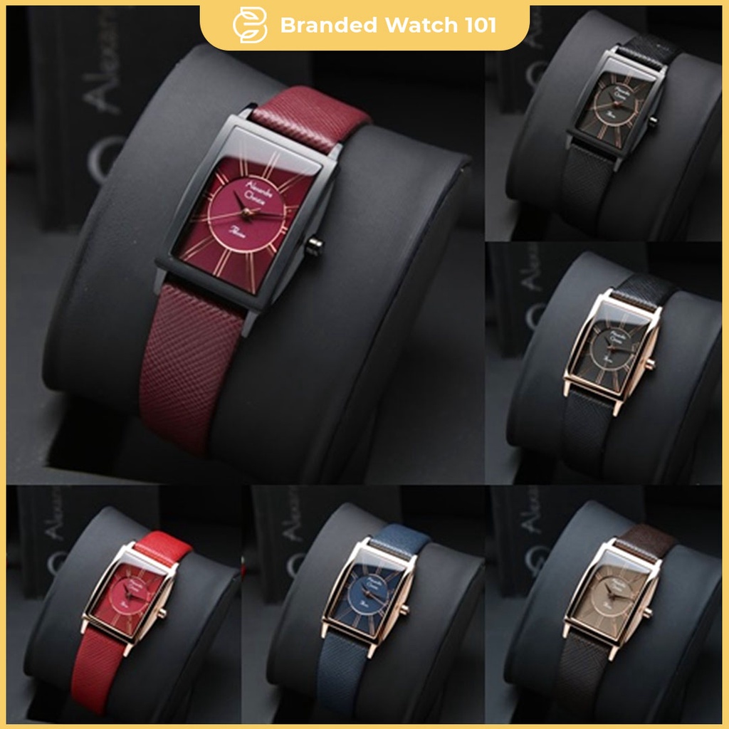 ORIGINAL Jam Tangan Wanita Alexandre Christie AC 2986 / AC2986 / 2986 Garansi Resmi 1 Tahun, Leather &amp; Stainless