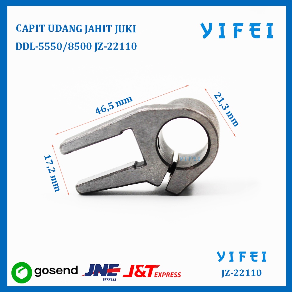 CAPIT UDANG JAHIT JUKI DDL-5550 DRIVING SHAFT CRANK YIFEI-22110