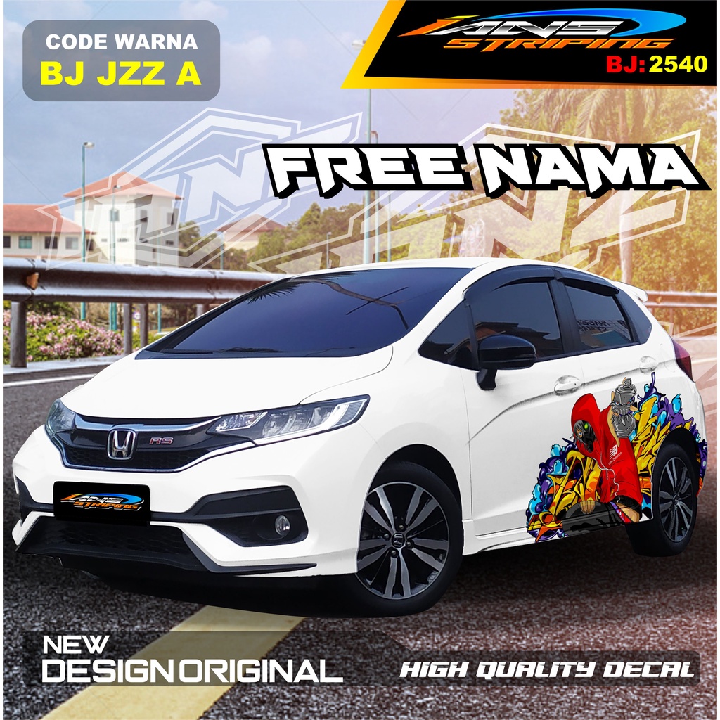 STICKER VARIASI  HONDA JAZZ / STICKER DECAL MOBIL JAZZ / DECAL STICKER MOBIL HONDA JAZZ , BRIO / STICKERMOBIL