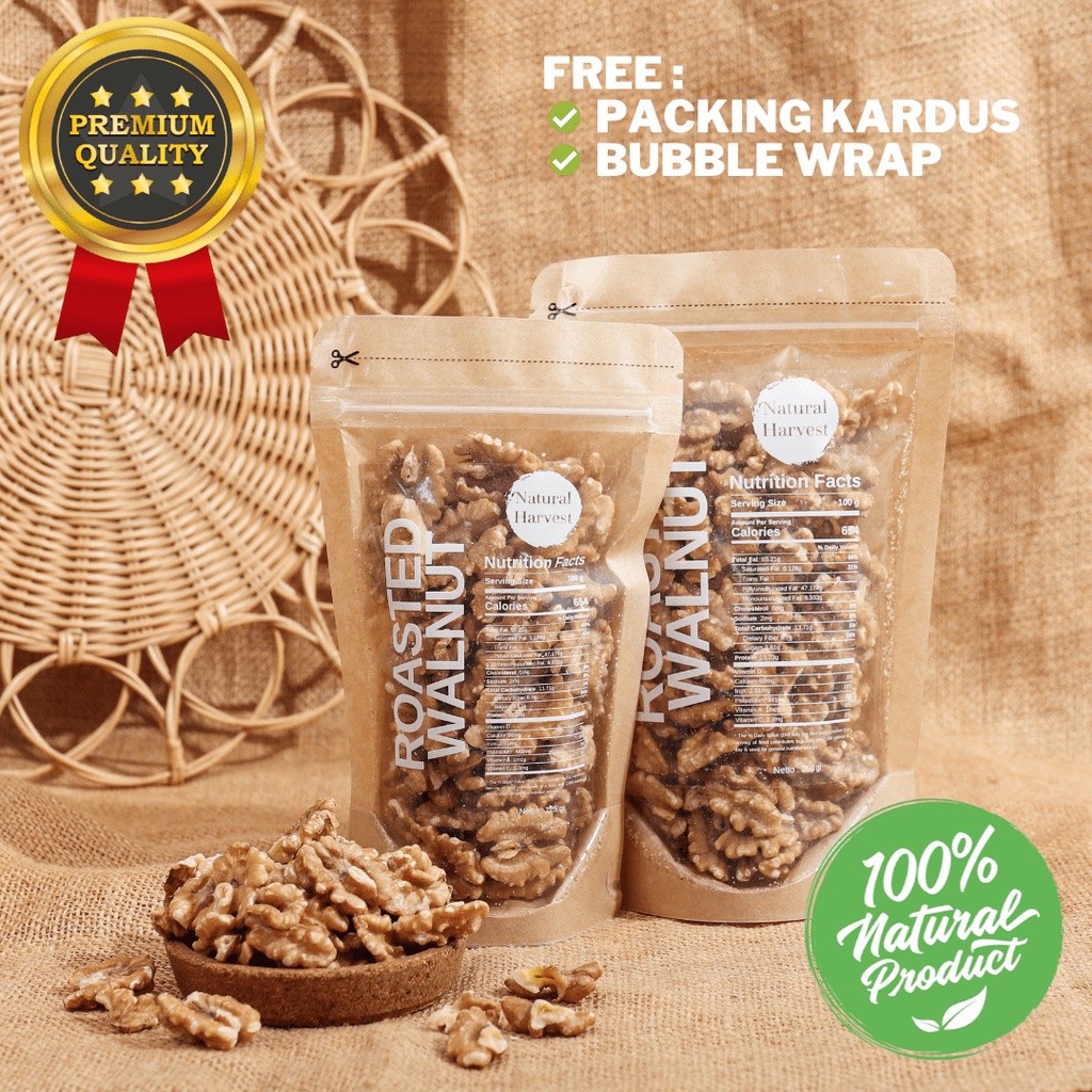 

Roasted Walnut / Kacang Walnut - Kemiri Panggang Original 100gr 250gr 500gr