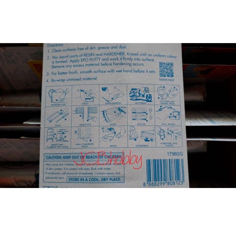 

ㅄ Lem porting Lem Epo putty ALTECO 50g ASLI ORIGINAL ₳