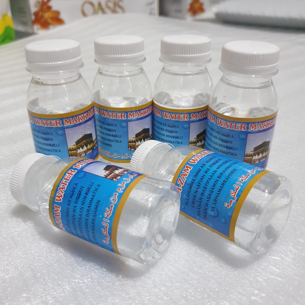 

Air Zam zam Asli Original isi 80 ml Asli Mekkah Air Zam Zam Asli Arab Saudi Oleh Oleh Haji Umroh Murah