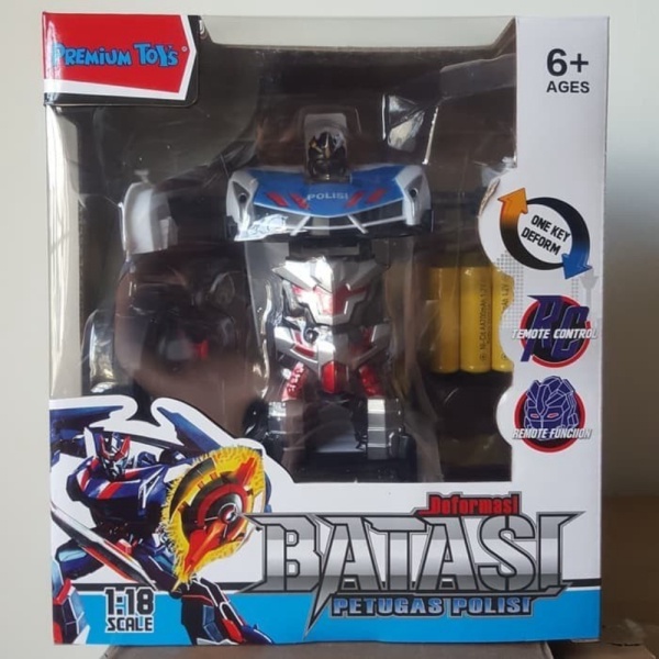 

Dijual RC BATASI Petugas Polisi Mobil Robot Transformers Remote Control Murah
