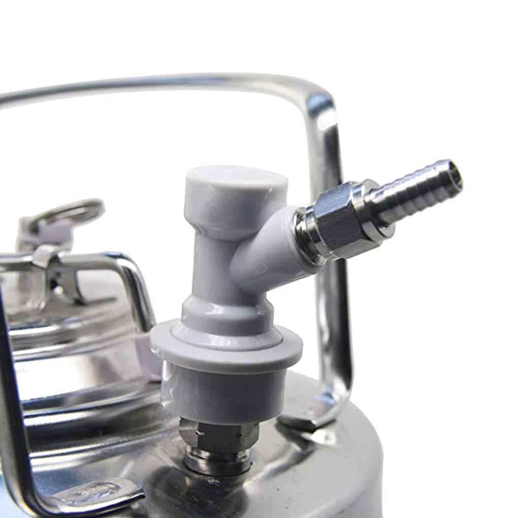 1pasang Konektor Bir Air Liquid Beer Tong Putus Set Ball Lock Beer Barbed Connector