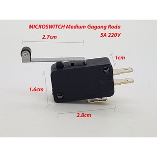 Micro / Limit Switch Plus Plat Panjang Plus Roda - Banyak Digunakan Untuk Saklar Lampu Otomatis