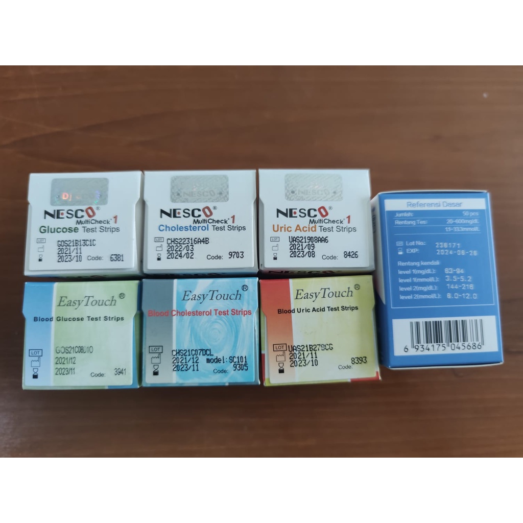 Strip Asam Urat Easytouch GCU 3 in 1 Refill Stik Uric Acid Easy Touch isi 25