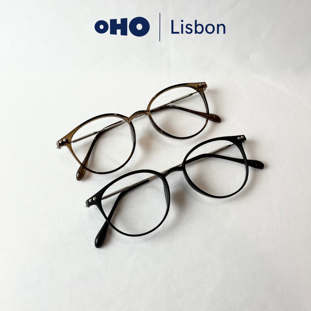 FRAME KACAMATA LISBON ( BISA LENSA ANTI RADIASI / MINUS / PHOTOCHROMIC / BLUERAY ) - OHO EYEWEAR