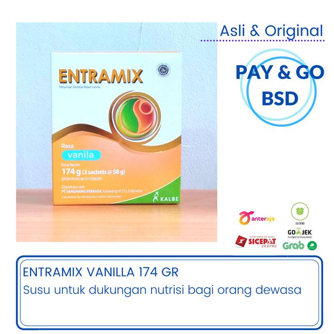 

[ COD ] SUSU NUTRISI LANSIA ENTRAMIX 185 GR - VANILLA