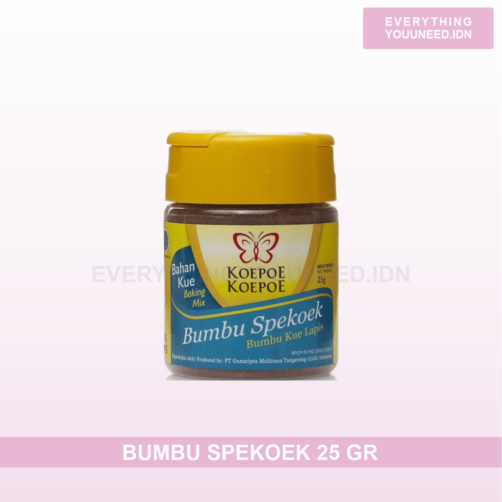 

Bumbu Spekoek 25 Gr Koepoe Koepoe