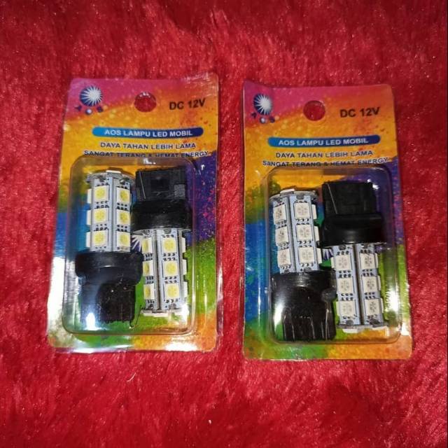 Led T20 SMD 18 Led 12V Putih / Kuning