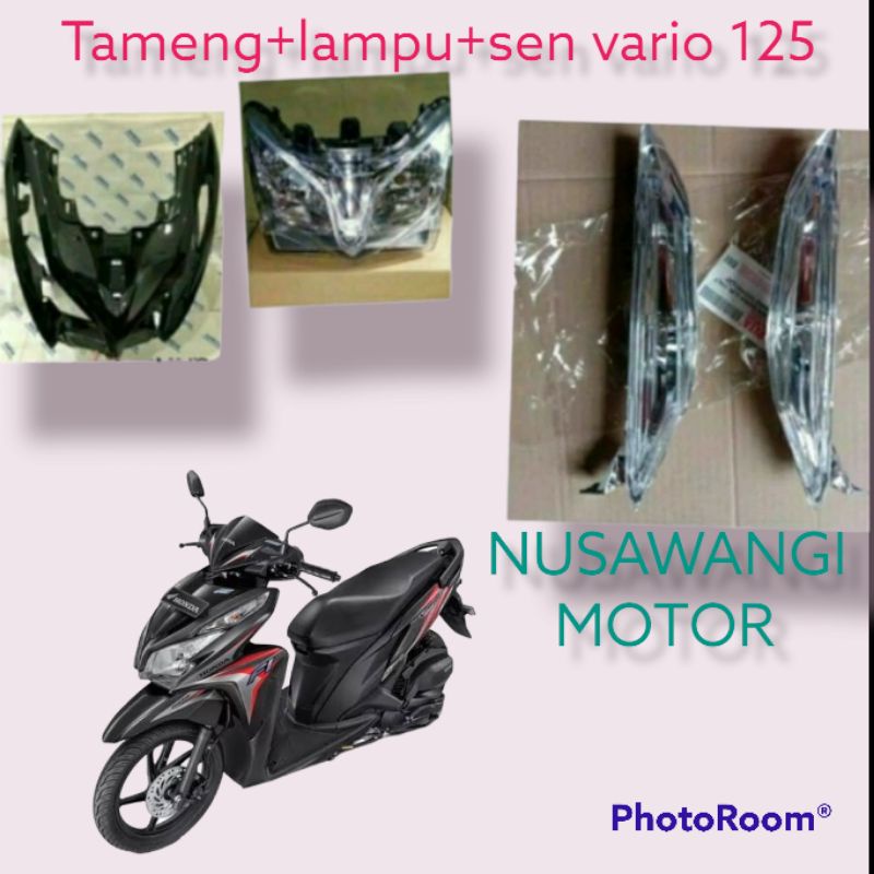 Tameng Plus Lampu Reflektor Depan Dan Sen Vario Techno 125 F1