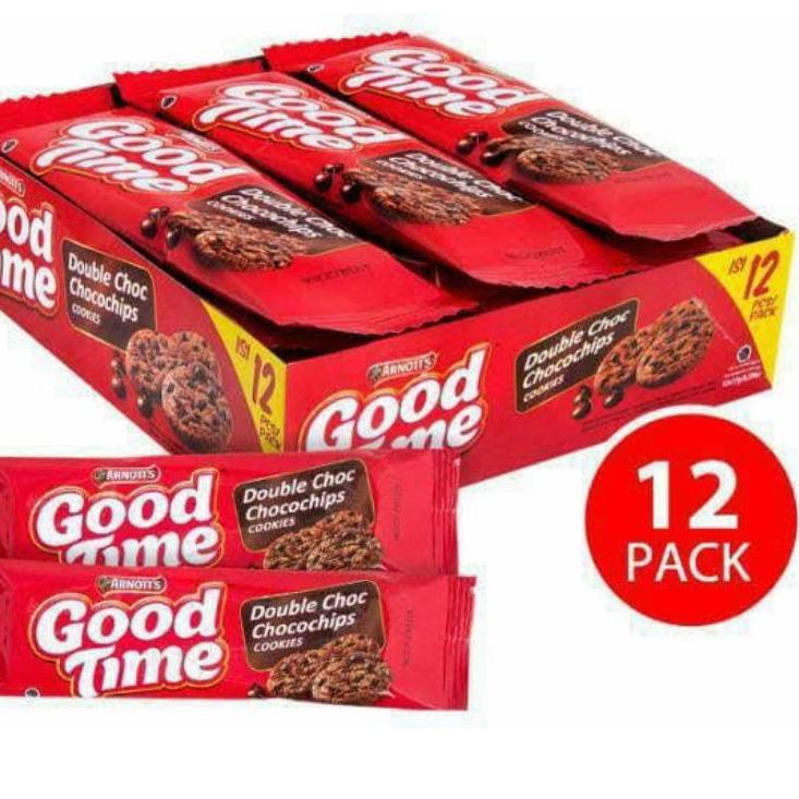 

☃ goodtime double choc dan rainbow 1 box isi 12 pcs ㅏ