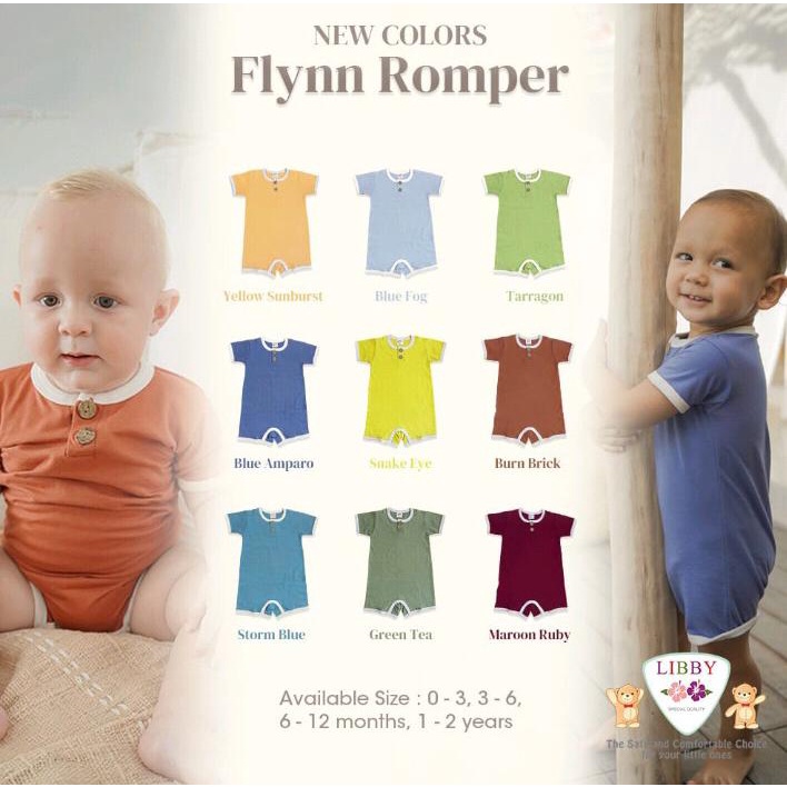 Libby Jumper Segiempat Earth Colors Flynn romper / Ivy Ruffle