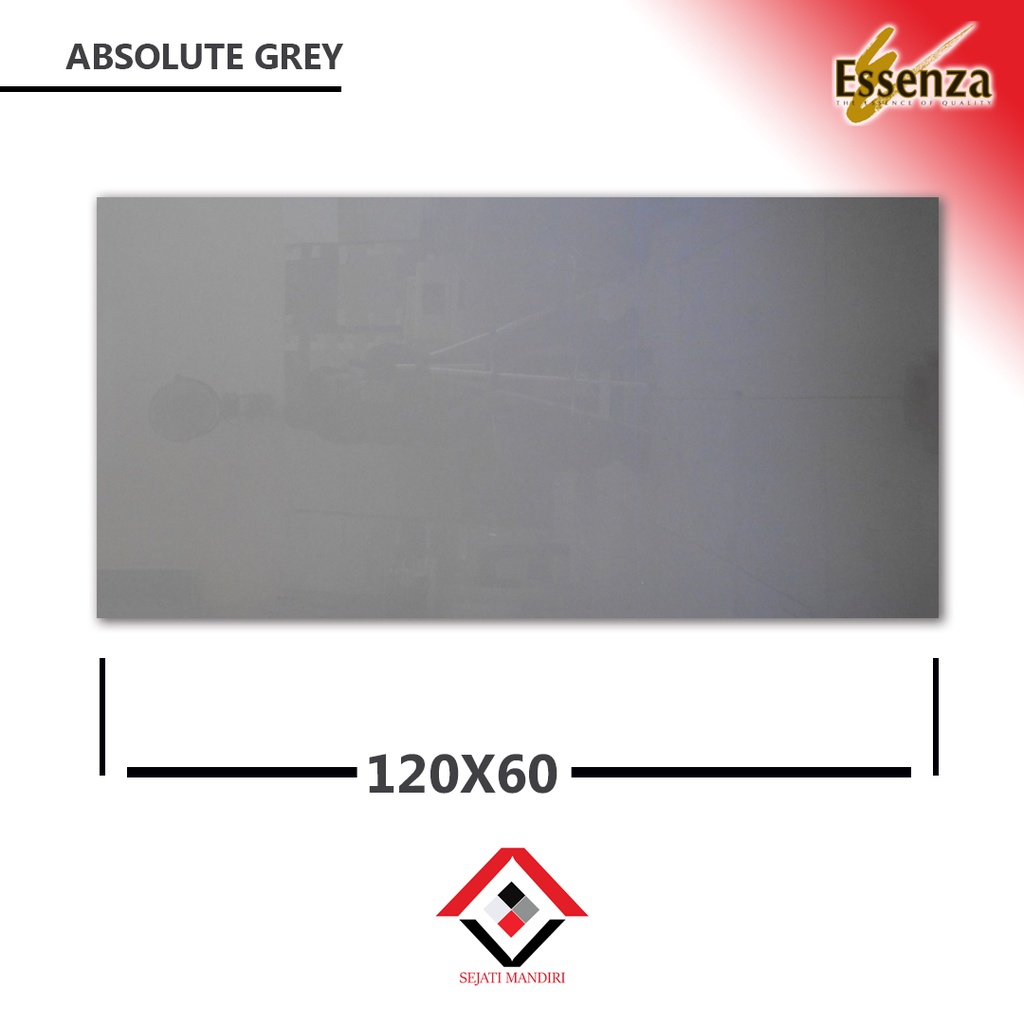 granit 120x60 - abu polos glossy - essenza absolute grey