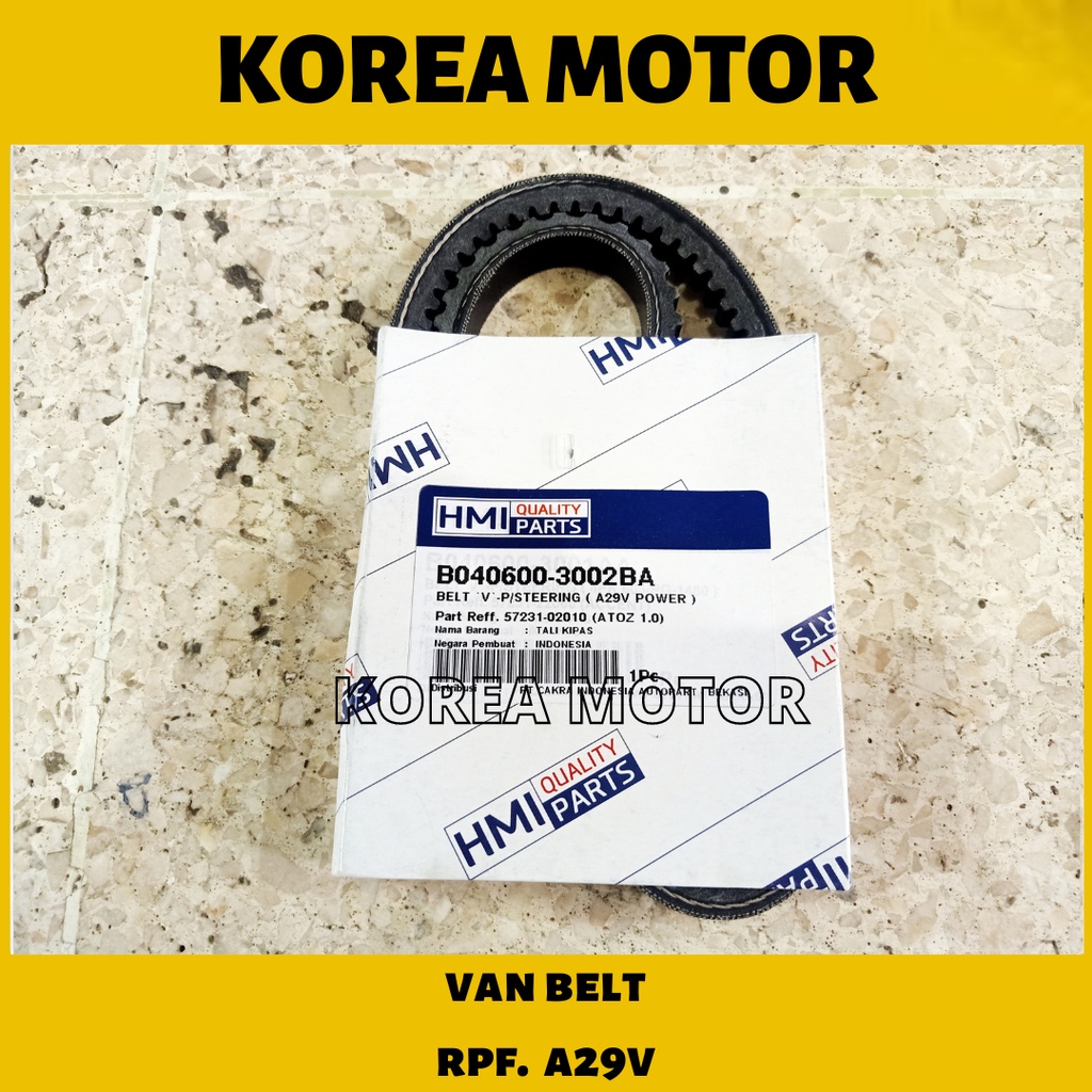 Jual Fan Van Belt A29 Power Steering Hyundai Atoz Visto ORISINIL Tali