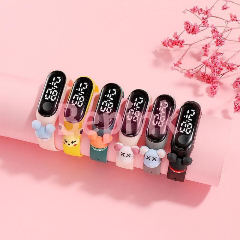 JAM TANGAN ANAK DIGITAL LED KARRTUN / CAARTOON (BEPINK OFFICIAL)