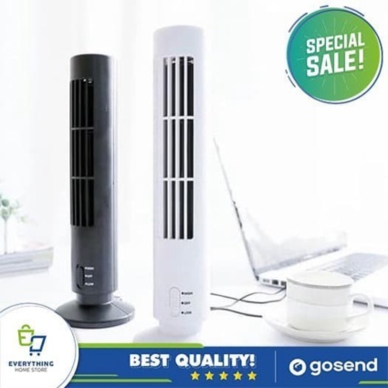 Promo Famio USB Leafless Ultra Quite Tower Fan ORIGINAL EHS Berkualitas