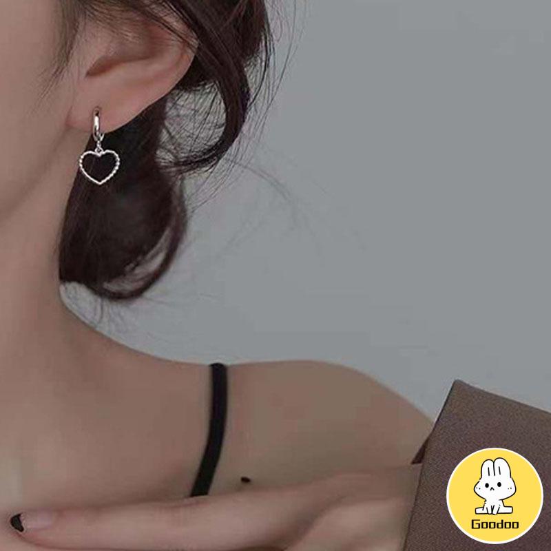 Anting Klip S925 Gaya Korea Untuk Wanita -Doo