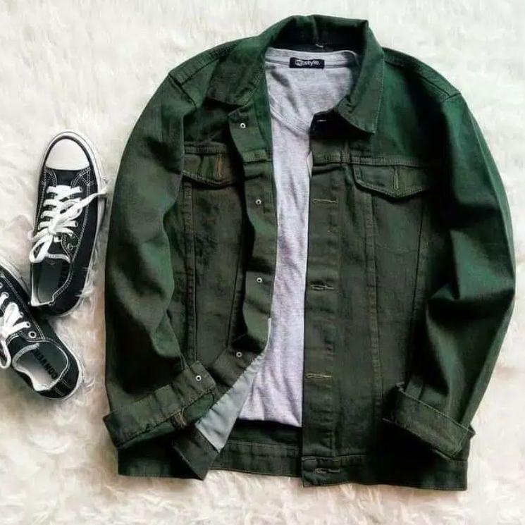 Big Sale CUCI GUDANG!!! JAKET LEVI PRIA WANITA RIPPED SKINNY JEANS HIJAU ARMY STRETCH SOFT JEANS PEK