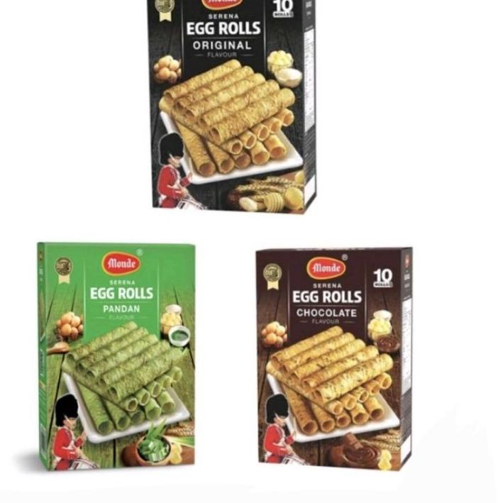 

EXCLUSIVE!Monde Serena Egg Roll Rolls 168gram 168 gram All Variant Original Coklat|RA5