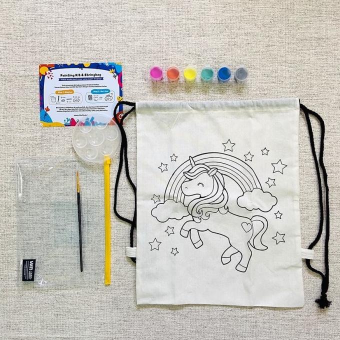 

[COD] Painting Kit String Bag - Unicorn STOK TERBATAS Kode 1365