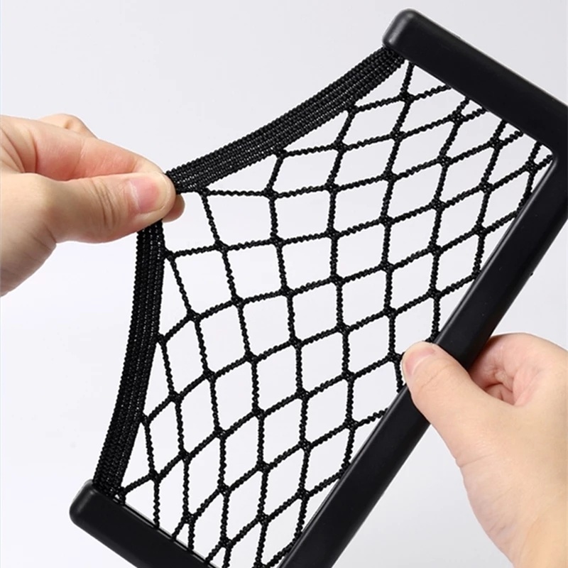 Tas Penyimpanan Handphone Multifungsi Bahan mesh Elastis Untuk interior Mobil