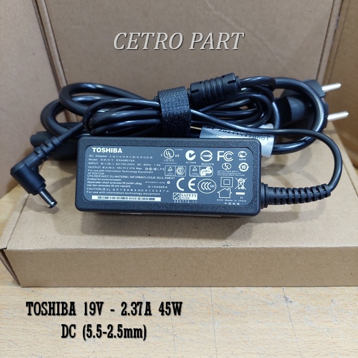 Adaptor Charger Toshiba Satellite C55 C55-AS300 C55-B C55T C55D (45W)