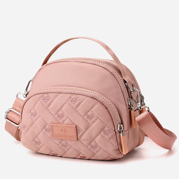 TAS SELEMPANG WANITA IMPORT 3 RESLETING KANVAS PINK RITUNI TA672P3 SLING BAG KOREA FASHION REMAJA KEKINIAN KECIL SIMPLE LUCU BRANDED BATAM PREMIUM CEWEK MURAH