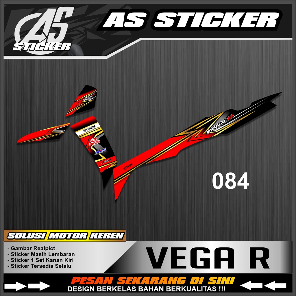 084a Stiker Striping vega r new variasi semi full ,Sticker striping vega r semi full