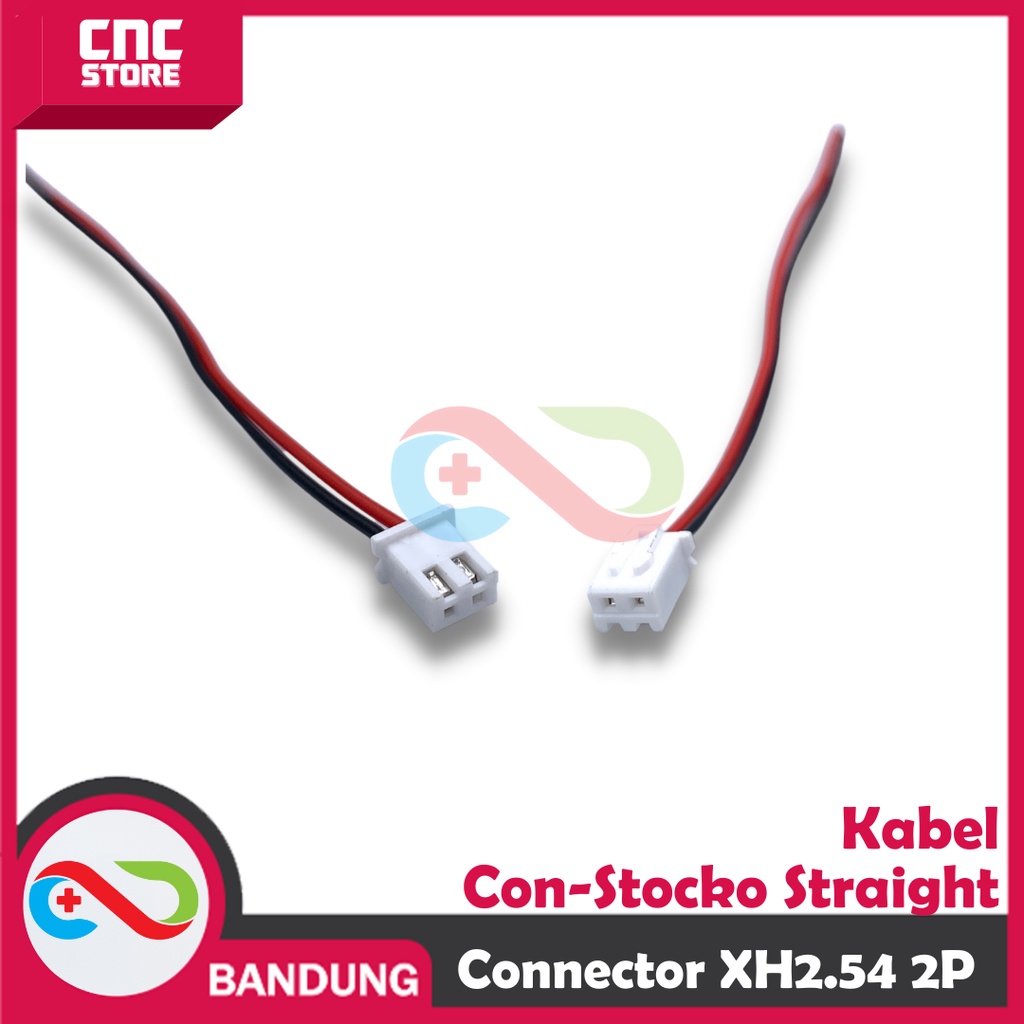 CONNECTOR XH2.54 2P PIN FEMALE 10CM CABLE JST 2.54MM SOCKET CON STOCKO