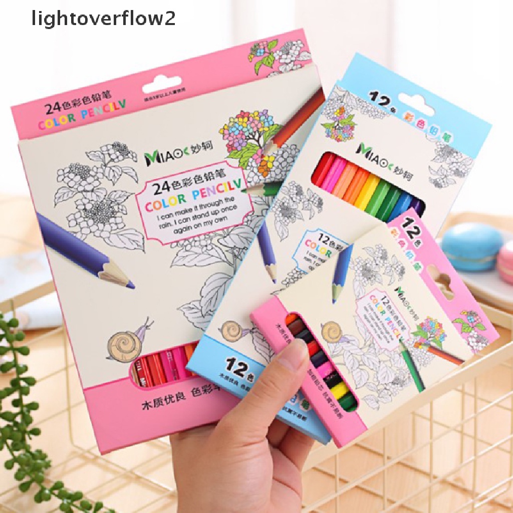 (lightoverflow2) Set Pensil Warna Krayon Untuk Anak-Anak