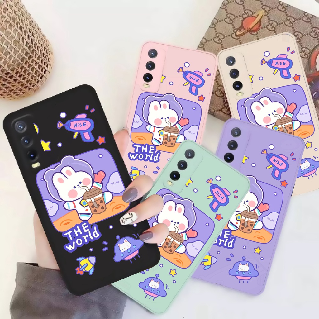 SOFTCASE MACARON BOBA RABBIT CUTE INFINIX SMART 4 / SMART 5 / SMART 6 RAM 2GB / SMART 6 RAM 3GB / HO