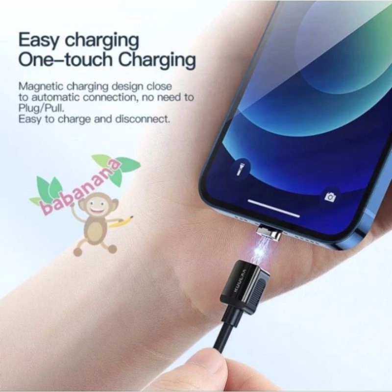 Kuulaa kabel charger Magnetic 3 in 1 micro usb casan Type C Lightning